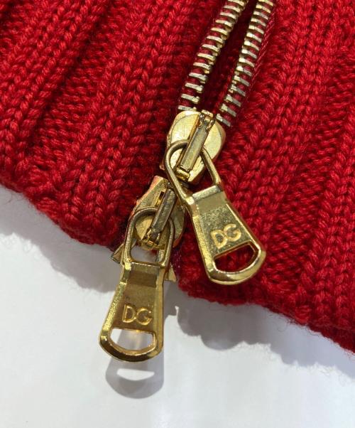 DOLCE & GABBANA（ドルチェ＆ガッバーナ）DOLCE & GABBANA (ドルチェ＆ガッバーナ) ドライバーズニット レッド サイズ:SIZE 40の古着・服飾アイテム