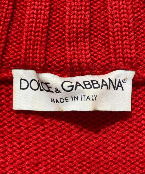 DOLCE & GABBANA（ドルチェ＆ガッバーナ）DOLCE & GABBANA (ドルチェ＆ガッバーナ) ドライバーズニット レッド サイズ:SIZE 40の古着・服飾アイテム