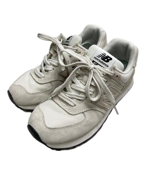 NEW BALANCE（ニューバランス）NEW BALANCE (ニューバランス) スニーカー アイボリー サイズ:22.5cmの古着・服飾アイテム