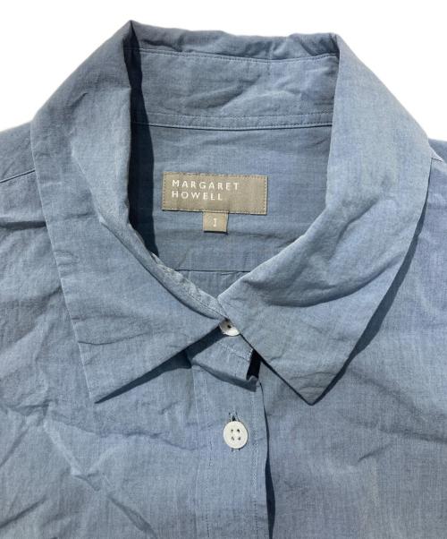 MARGARET HOWELL（マーガレットハウエル）MARGARET HOWELL (マーガレットハウエル) FINE COTTON CHAMBRAY スカイブルー サイズ:SIZE 1の古着・服飾アイテム