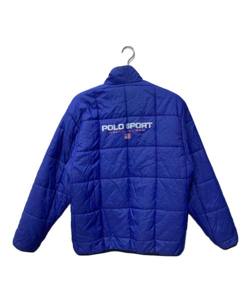 POLO SPORT（ポロスポーツ）POLO SPORT (ポロスポーツ) リバーシブル中綿アノラックジャケット ブラック×ブルー サイズ:Ⅼの古着・服飾アイテム