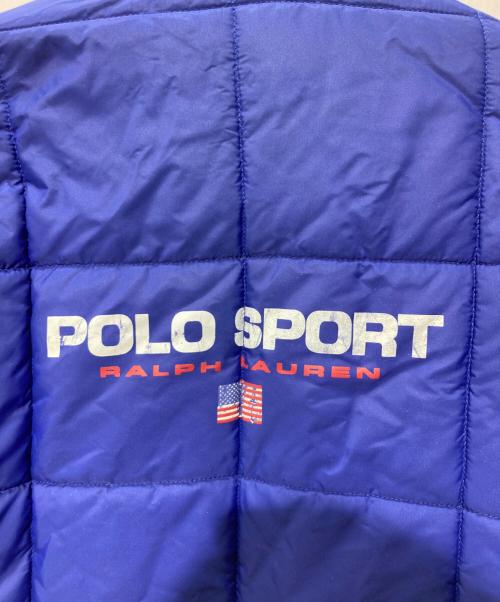 POLO SPORT（ポロスポーツ）POLO SPORT (ポロスポーツ) リバーシブル中綿アノラックジャケット ブラック×ブルー サイズ:Ⅼの古着・服飾アイテム