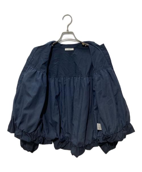 YORI（ヨリ）yori (ヨリ) リボンバルーンブラウス ネイビー サイズ:Fの古着・服飾アイテム