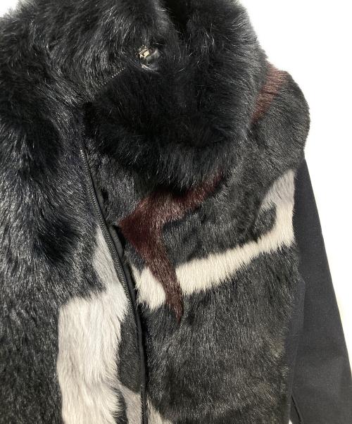 EMPORIO ARMANI（エンポリオアルマーニ）EMPORIO ARMANI (エンポリオアルマーニ) ファージャケット ネイビー サイズ:54の古着・服飾アイテム