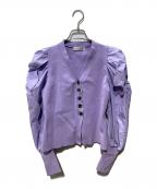 CELFORDセルフォード）の古着「ニットカーディガン」｜バイオレット