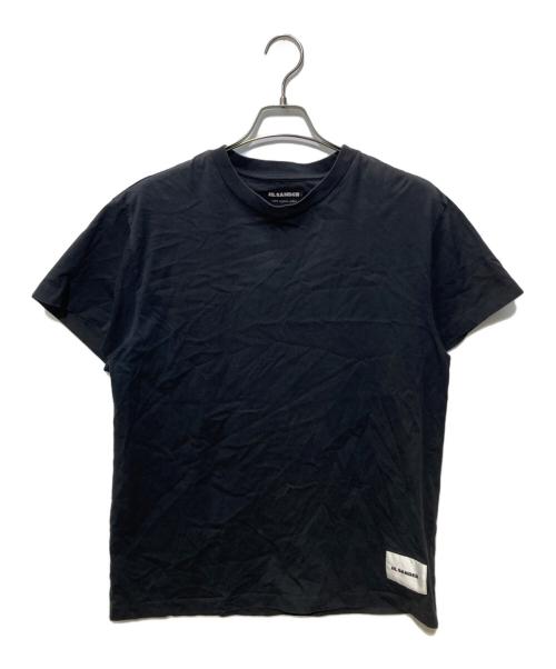 JIL SANDER（ジルサンダー）JIL SANDER (ジルサンダー) ロゴラベル カットソー ブラック サイズ:Ⅼの古着・服飾アイテム