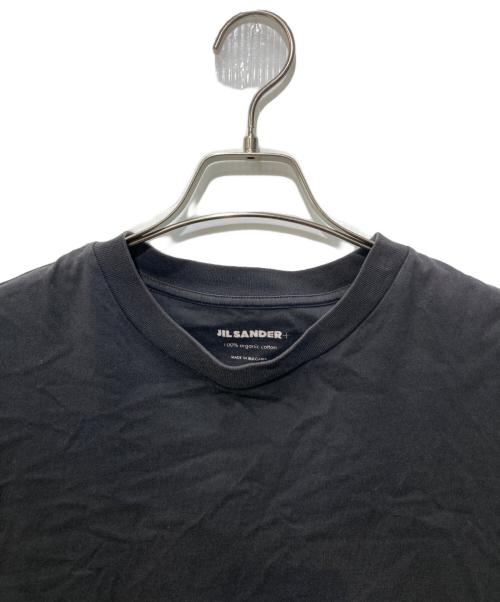 JIL SANDER（ジルサンダー）JIL SANDER (ジルサンダー) ロゴラベル カットソー ブラック サイズ:Ⅼの古着・服飾アイテム