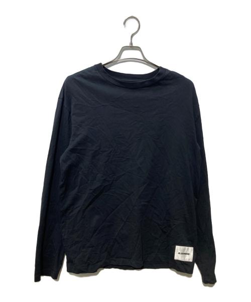 JIL SANDER（ジルサンダー）JIL SANDER (ジルサンダー) ロゴラベルカットソー ブラック サイズ:XLの古着・服飾アイテム