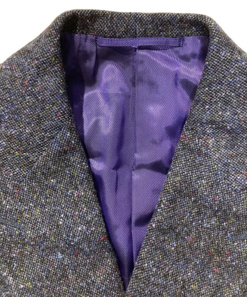 Custom Tailor BEAMS（カスタムテーラービームス）Custom Tailor BEAMS (カスタムテーラービームス) ドネガルツイードピークドラペルダブルブレストジャケット&ドネガルツイードスラックス ネイビー サイズ:サイズ表記無しの古着・服飾アイテム