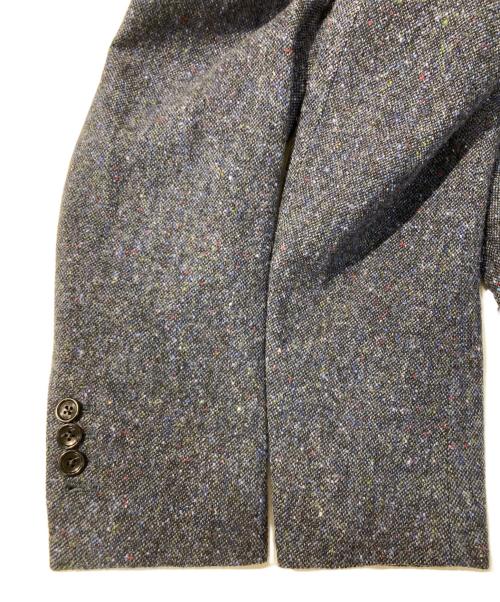 Custom Tailor BEAMS（カスタムテーラービームス）Custom Tailor BEAMS (カスタムテーラービームス) ドネガルツイードピークドラペルダブルブレストジャケット&ドネガルツイードスラックス ネイビー サイズ:サイズ表記無しの古着・服飾アイテム