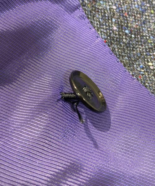 Custom Tailor BEAMS（カスタムテーラービームス）Custom Tailor BEAMS (カスタムテーラービームス) ドネガルツイードピークドラペルダブルブレストジャケット&ドネガルツイードスラックス ネイビー サイズ:サイズ表記無しの古着・服飾アイテム