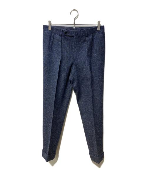 Custom Tailor BEAMS（カスタムテーラービームス）Custom Tailor BEAMS (カスタムテーラービームス) ドネガルツイードピークドラペルダブルブレストジャケット&ドネガルツイードスラックス ネイビー サイズ:サイズ表記無しの古着・服飾アイテム