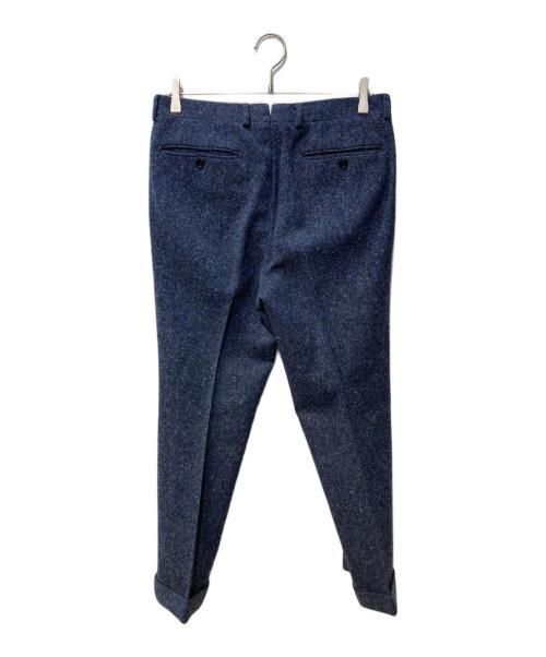 Custom Tailor BEAMS（カスタムテーラービームス）Custom Tailor BEAMS (カスタムテーラービームス) ドネガルツイードピークドラペルダブルブレストジャケット&ドネガルツイードスラックス ネイビー サイズ:サイズ表記無しの古着・服飾アイテム