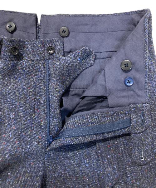 Custom Tailor BEAMS（カスタムテーラービームス）Custom Tailor BEAMS (カスタムテーラービームス) ドネガルツイードピークドラペルダブルブレストジャケット&ドネガルツイードスラックス ネイビー サイズ:サイズ表記無しの古着・服飾アイテム