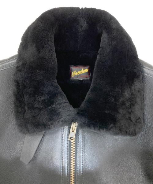 FREEDOM（フリーダム）FREEDOM (フリーダム) B-3ムートンジャケット ブラック サイズ:SIZE Ｓの古着・服飾アイテム