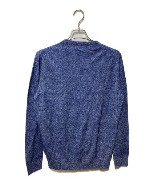 Cruciani（クルチアーニ）Cruciani (クルチアーニ) リネンウールカシミア混クルーネックニット ネイビー サイズ:SIZE 52の古着・服飾アイテム