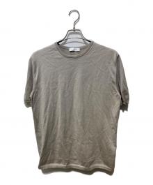 Cruciani（クルチアーニ）の古着「27ゲージコットン ニットTシャツ」｜ベージュ