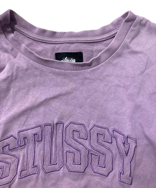 stussy（ステューシー）stussy (ステューシー) アーチロゴTシャツ パープル サイズ:サイズ表記なしの古着・服飾アイテム