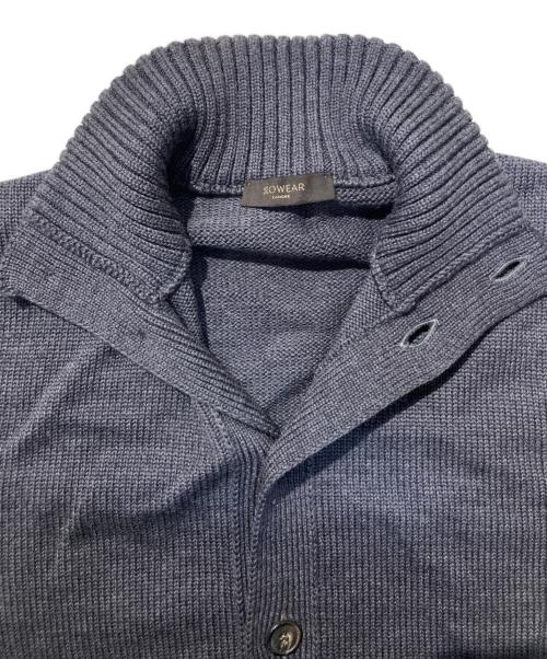 Zanone（ザノーネ）Zanone (ザノーネ) 5ゲージウールスタンドカラーニットカーディガン CHIOTO グレー サイズ:	SIZE 50の古着・服飾アイテム