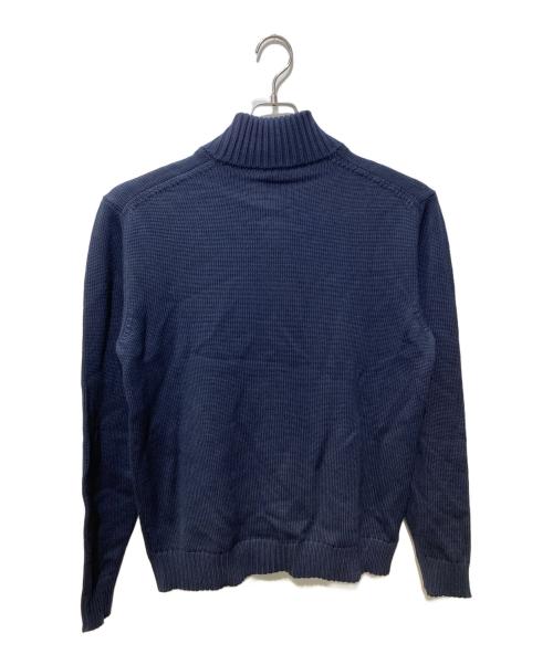 Zanone（ザノーネ）Zanone (ザノーネ) 5ゲージウールスタンドカラーニットカーディガン CHIOTO ネイビー サイズ:SIZE 52の古着・服飾アイテム