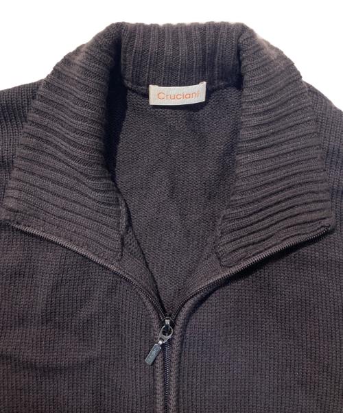 Cruciani（クルチアーニ）Cruciani (クルチアーニ) ウールドライバーズニット ブラウン サイズ:SIZE 52の古着・服飾アイテム