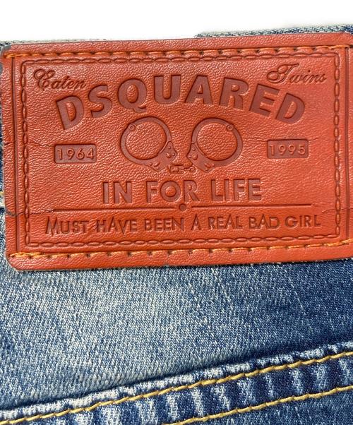 DSQUARED2（ディースクエアード）DSQUARED2 (ディースクエアード) 加工デニムパンツ インディゴ サイズ:SIZE W32の古着・服飾アイテム