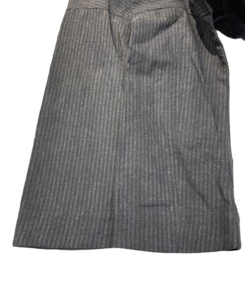 magali（マガリ）magali (マガリ) コットンリネンフリルワンピース ブラウン サイズ:サイズ表記なしの古着・服飾アイテム