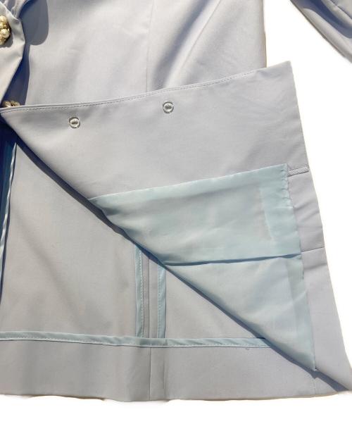 Austin Reed（オースチン リード）Austin Reed (オースチン リード) フリルジャケット スカイブルー サイズ:SIZE 40の古着・服飾アイテム