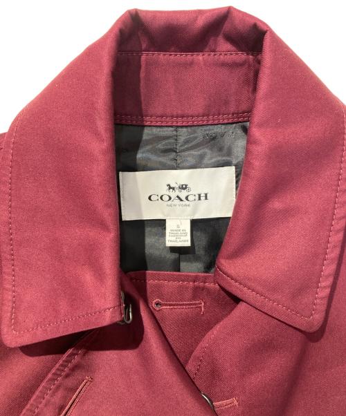 COACH（コーチ）COACH (コーチ) トレンチコート ボルドー サイズ:SIZE Sの古着・服飾アイテム
