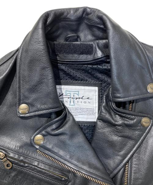 triumph（トライアンフ）triumph (トライアンフ) レザーライダースジャケット ブラック サイズ:サイズ表記無しの古着・服飾アイテム