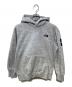 THE NORTH FACE（ザ ノース フェイス）の古着「スクエアロゴフーディ」｜グレー