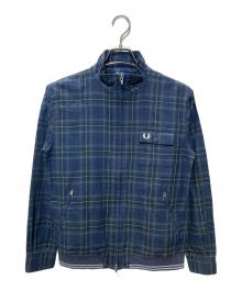 FRED PERRY（フレッドペリー）の古着「チェックスイングトップ」｜グリーン