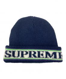 SUPREME（シュプリーム）の古着「Cuff Logo Beanie」｜ネイビー