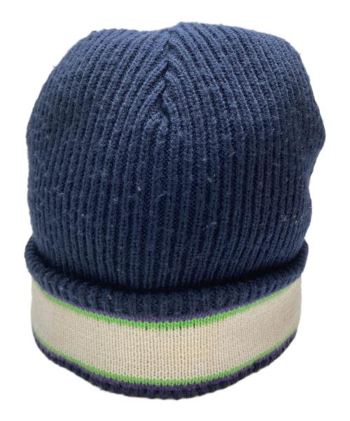 SUPREME（シュプリーム）SUPREME (シュプリーム) Cuff Logo Beanie ネイビーの古着・服飾アイテム