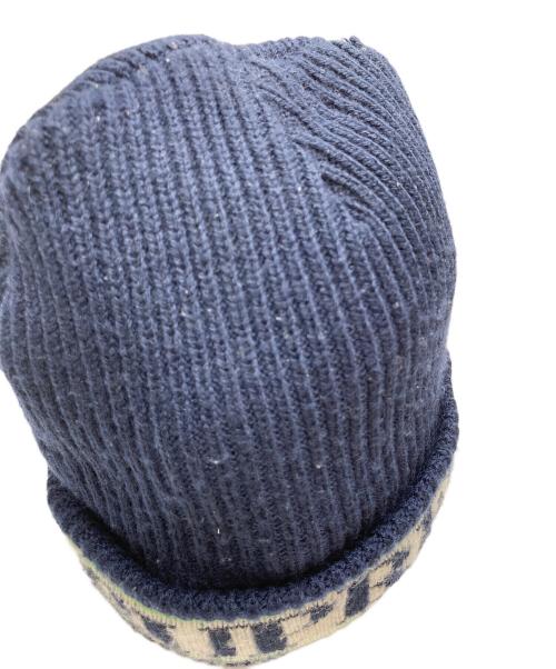 SUPREME（シュプリーム）SUPREME (シュプリーム) Cuff Logo Beanie ネイビーの古着・服飾アイテム