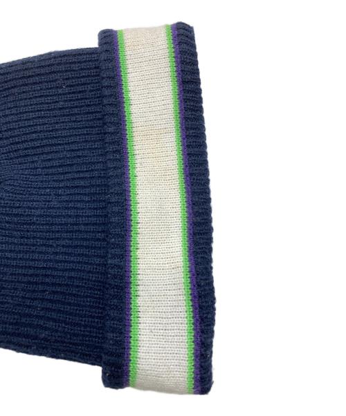 SUPREME（シュプリーム）SUPREME (シュプリーム) Cuff Logo Beanie ネイビーの古着・服飾アイテム