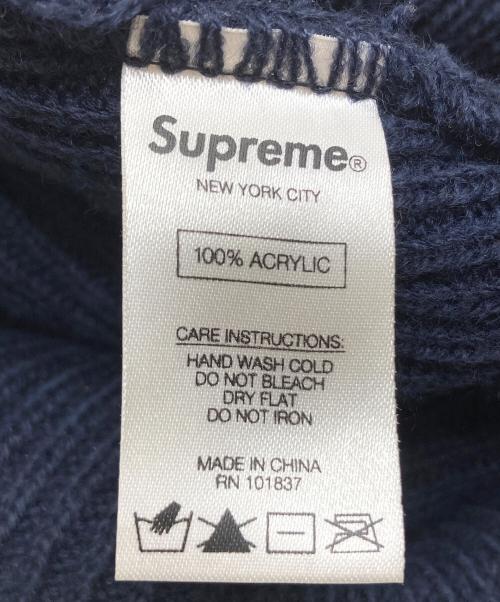 SUPREME（シュプリーム）SUPREME (シュプリーム) Cuff Logo Beanie ネイビーの古着・服飾アイテム