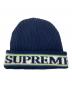 SUPREME（シュプリーム）の古着「Cuff Logo Beanie」｜ネイビー