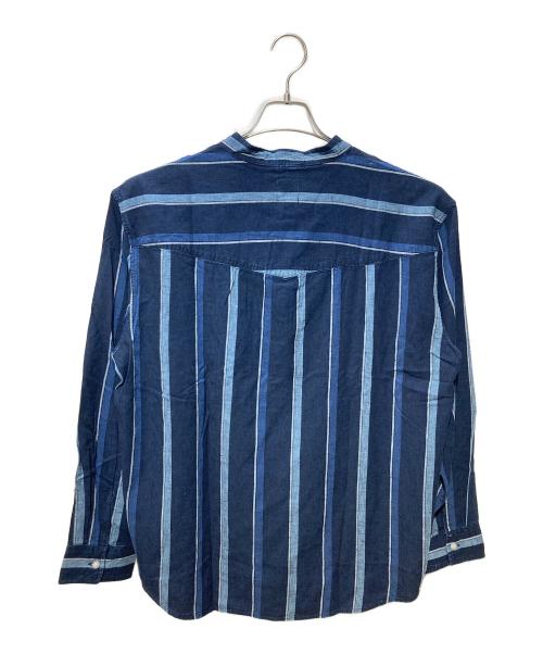 LEVI'S（リーバイス）LEVI'S (リーバイス) oasis (オアシス) ストライプバンドカラーシャツ インディゴ サイズ:Ⅼの古着・服飾アイテム