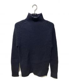 Costanza di spirito（コスタンザ・ディ・スピリト）の古着「ボトルネックリウールニット」｜ネイビー