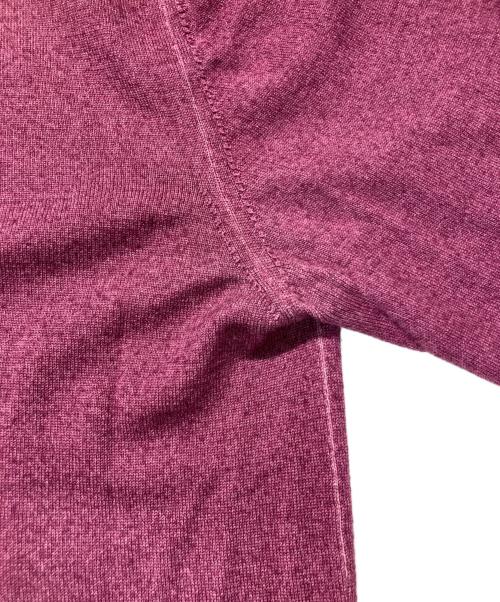 Cruciani（クルチアーニ）CRUCIANI (クルチアーニ) ウール ハイゲージ Vネック ニット パープル サイズ:SIZE 52の古着・服飾アイテム