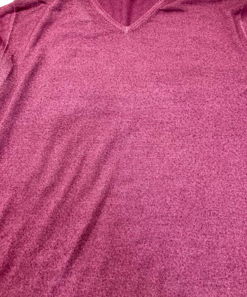 Cruciani（クルチアーニ）CRUCIANI (クルチアーニ) ウール ハイゲージ Vネック ニット パープル サイズ:SIZE 52の古着・服飾アイテム