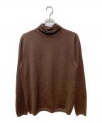 Crucianiクルチアーニ）の古着「【27ゲージ】ウールタートルネックニット」｜ブラウン