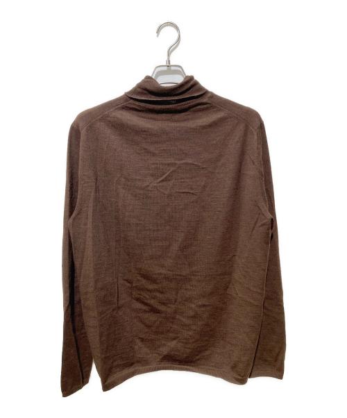 Cruciani（クルチアーニ）Cruciani (クルチアーニ) 【27ゲージ】ウールタートルネックニット ブラウン サイズ:SIZE52の古着・服飾アイテム