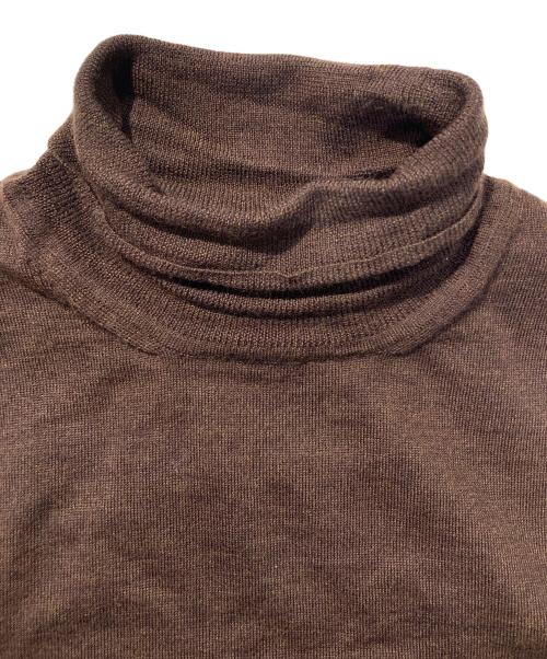 Cruciani（クルチアーニ）Cruciani (クルチアーニ) 【27ゲージ】ウールタートルネックニット ブラウン サイズ:SIZE52の古着・服飾アイテム