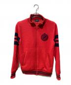 PEARLY GATESパーリーゲイツ）の古着「ニットジャケット」｜レッド