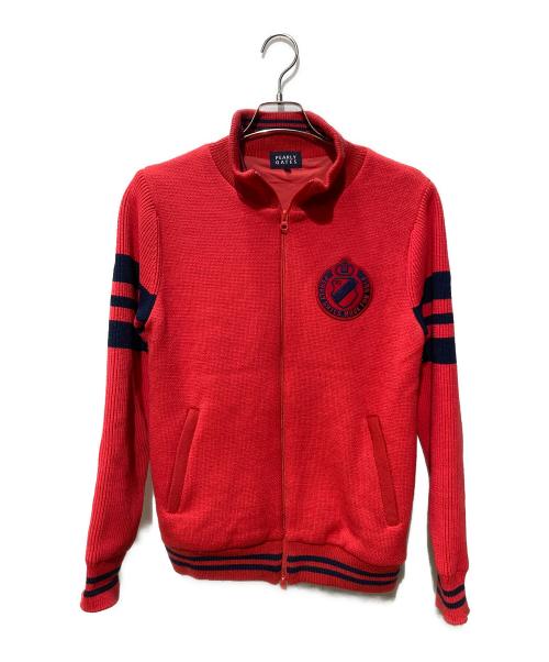 PEARLY GATES（パーリーゲイツ）PEARLY GATES (パーリーゲイツ) ニットジャケット レッド サイズ:Size5の古着・服飾アイテム