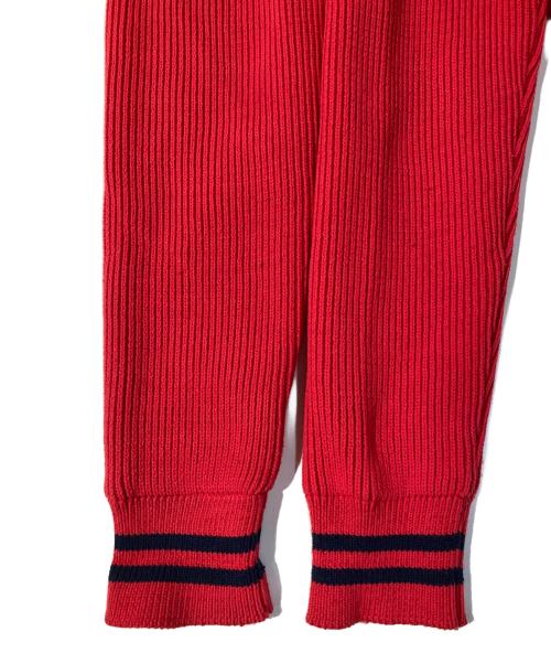 PEARLY GATES（パーリーゲイツ）PEARLY GATES (パーリーゲイツ) ニットジャケット レッド サイズ:Size5の古着・服飾アイテム