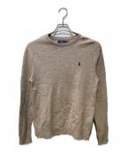 POLO RALPH LAURENポロ・ラルフローレン）の古着「クルーネックニット」｜ベージュ