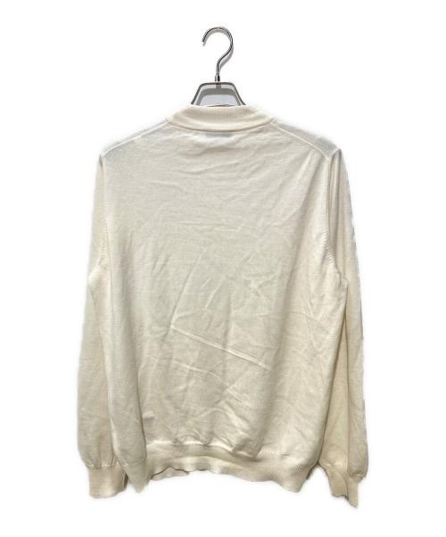 GRAN SASSO（グランサッソ）GRAN SASSO (グランサッソ) 12ゲージウールソリッドモックネックニット アイボリー サイズ:SIZE52の古着・服飾アイテム